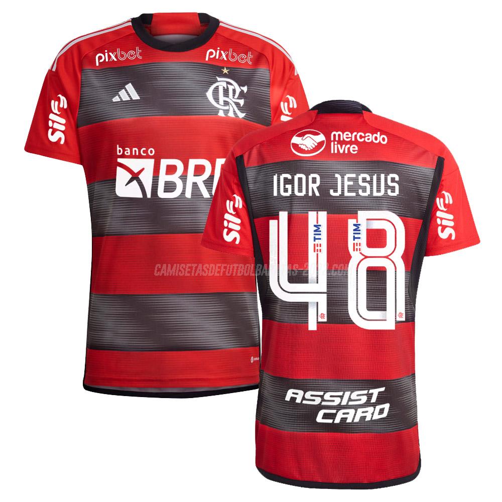 igor jesus camiseta de la 1ª equipación flamengo 2023-24