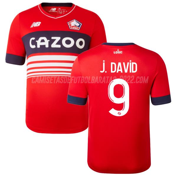 j. david camiseta 1ª equipación lille 2022-23