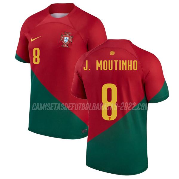 j. moutinho camiseta 1ª equipación portugal copa mundial 2022