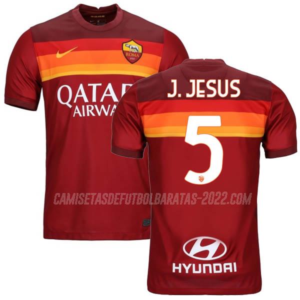 j.jesus camiseta de la 1ª equipación roma 2020-21