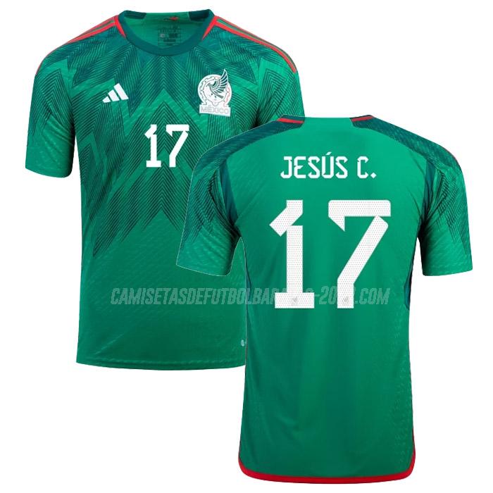 jesus c. camiseta 1ª equipación méxico copa mundial 2022