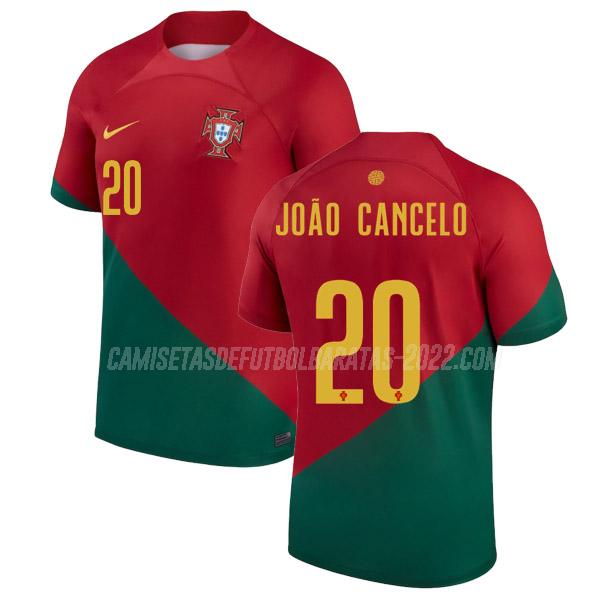 joao cancelo camiseta 1ª equipación portugal copa mundial 2022