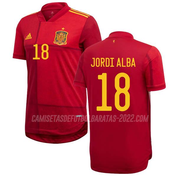 jordi alba camiseta de la 1ª equipación españa 2020-2021