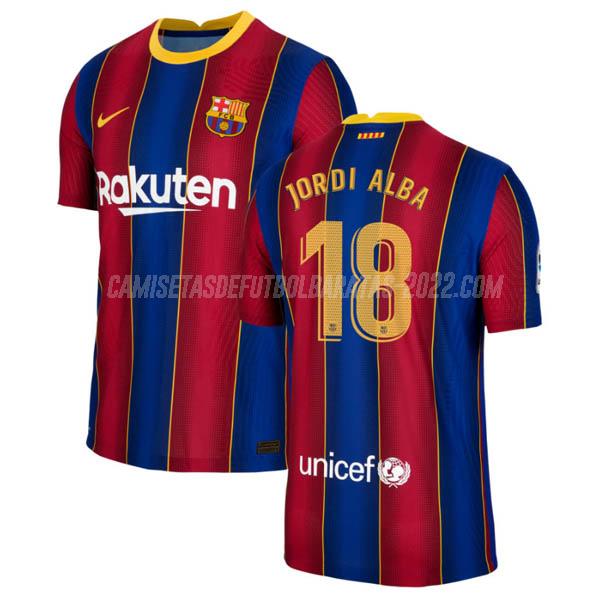 jordi alba camiseta de la 1ª equipación fc barcelona 2020-21