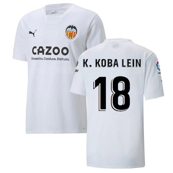 k. koba lein camiseta 1ª equipación valencia 2022-23
