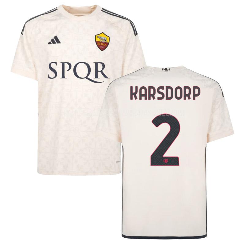 karsdorp camiseta de la 2ª equipación roma 2023-24