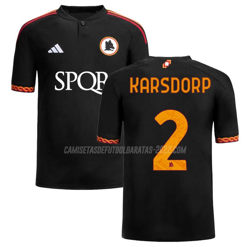 karsdorp camiseta de la 3ª equipación roma 2023-24