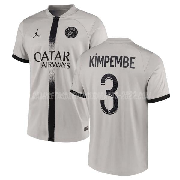 kimpembe camiseta 2ª equipación paris saint-germain 2022-23