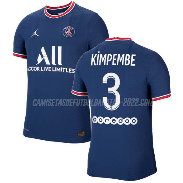 kimpembe camiseta de la 1ª equipación paris saint-germain 2021-22