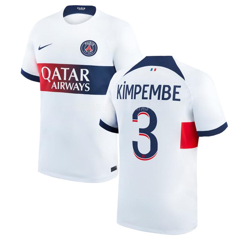 kimpembe camiseta de la 2ª equipación paris saint-germain 2023-24