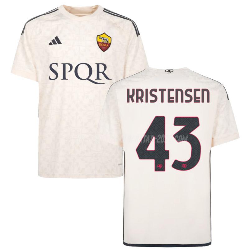 kristensen camiseta de la 2ª equipación roma 2023-24