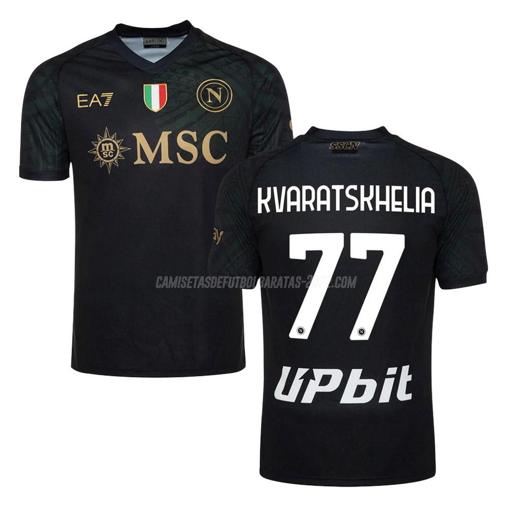kvaratskhelia camiseta de la 3ª equipación napoli 2023-24
