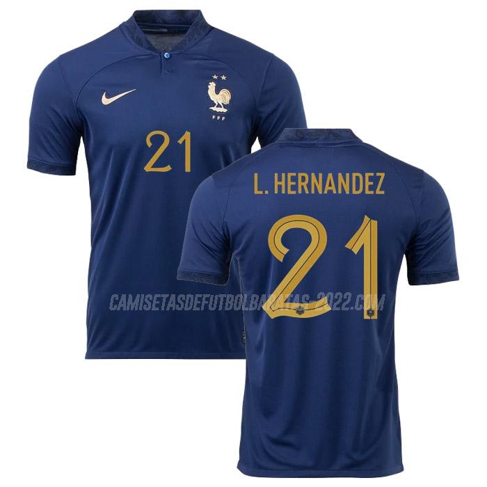 l. hernandez camiseta 1ª equipación francia copa mundial 2022