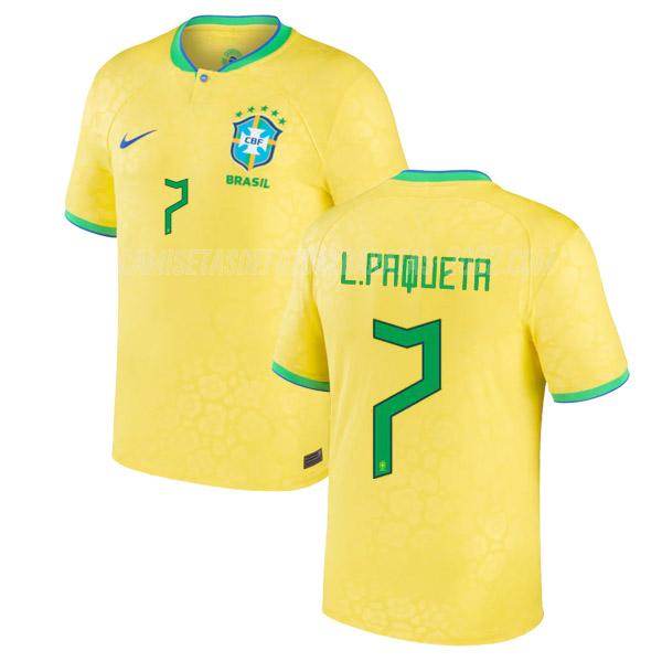l. paqueta camiseta 1ª equipación brasil copa mundial 2022