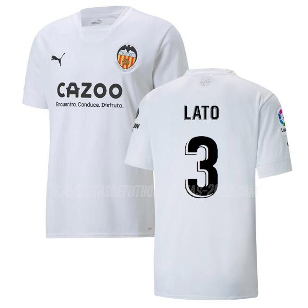 lato camiseta 1ª equipación valencia 2022-23