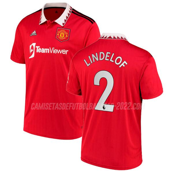 lindelof camiseta 1ª equipación manchester united 2022-23