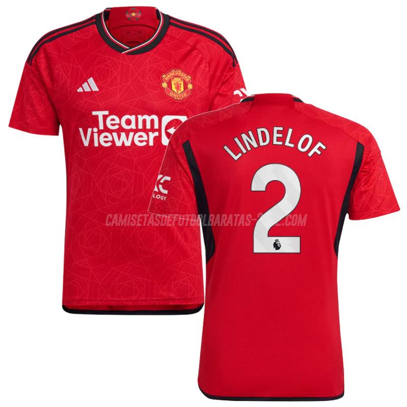 lindelof camiseta de la 1ª equipación manchester united 2023-24