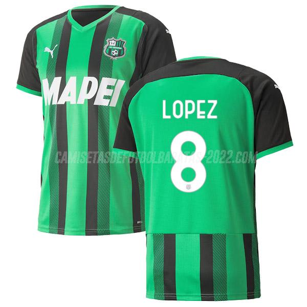 lopez camiseta de la 1ª equipación sassuolo calcio 2021-22