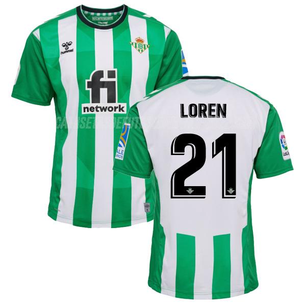 loren camiseta 1ª equipación real betis 2022-23