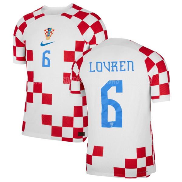 lovren camiseta 1ª equipación croacia copa mundial 2022