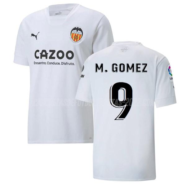 m. gómez camiseta 1ª equipación valencia 2022-23