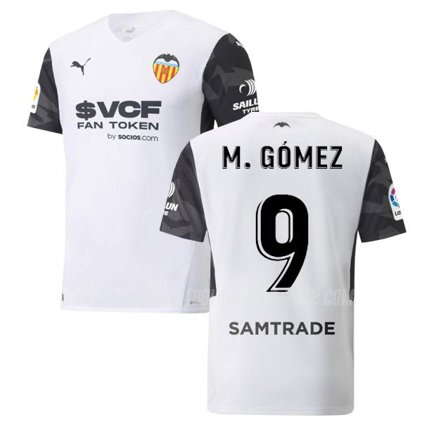 m.gomez camiseta de la 1ª equipación valencia 2021-22