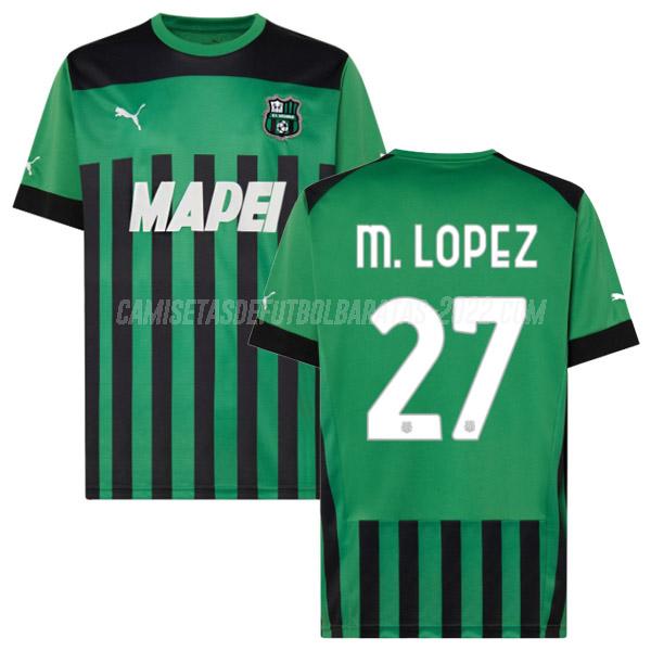 m.lopez camiseta 1ª equipación sassuolo calcio 2022-23