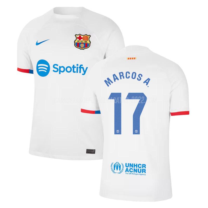 marcos a camiseta de la 2ª equipación barcelona 2023-24