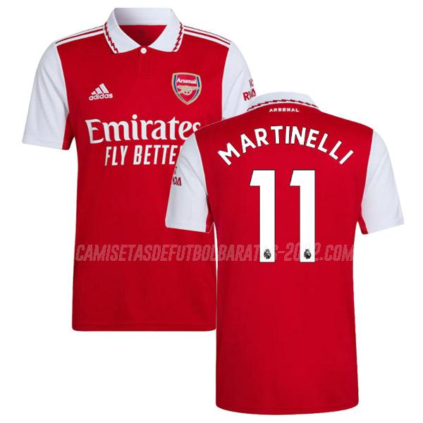 martinelli camiseta 1ª equipación arsenal 2022-23