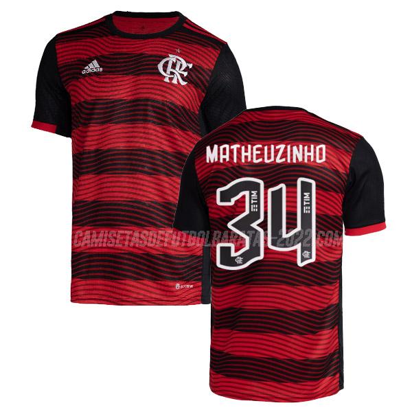 matheuzinho camiseta 1ª equipación flamengo 2022-23