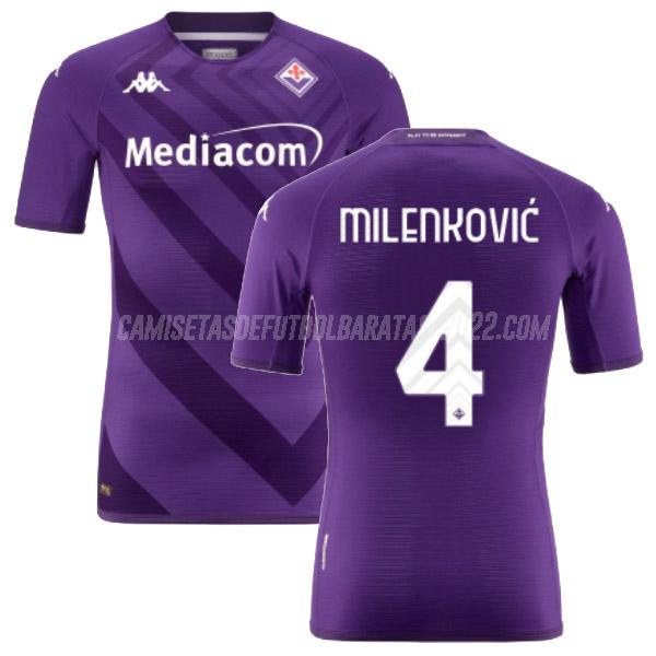 milenkovic camiseta 1ª equipación fiorentina 2022-23