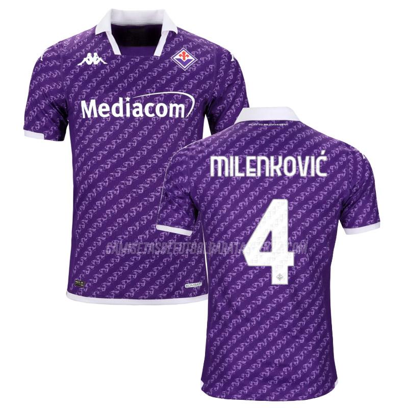 milenkovic camiseta de la 1ª equipación fiorentina 2023-24