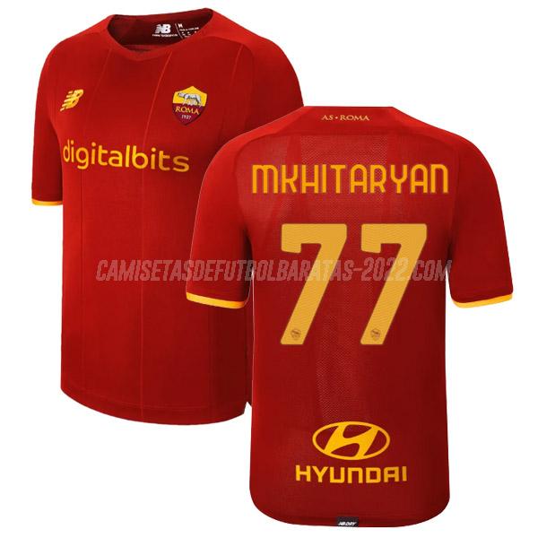 mkhitaryan camiseta de la 1ª equipación roma 2021-22