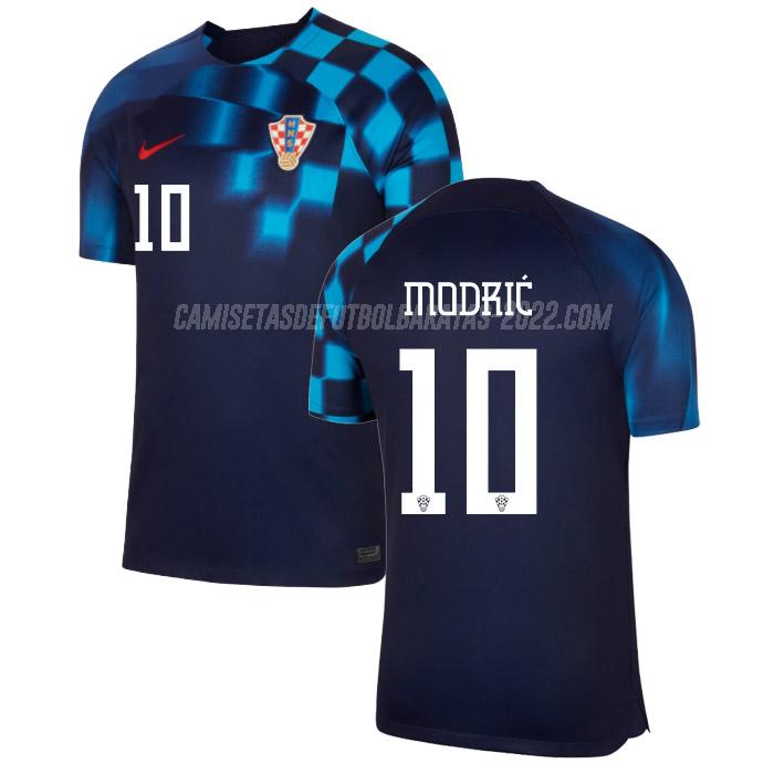 modric camiseta 2ª equipación croacia copa mundial 2022