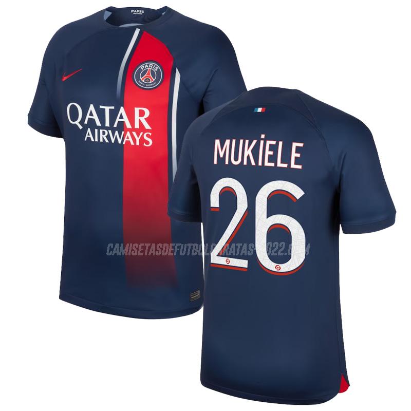 mukiele camiseta de la 1ª equipación paris saint-germain 2023-24