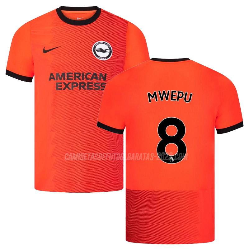 mwepu camiseta de la 2ª equipación brighton hove albion 2022-23