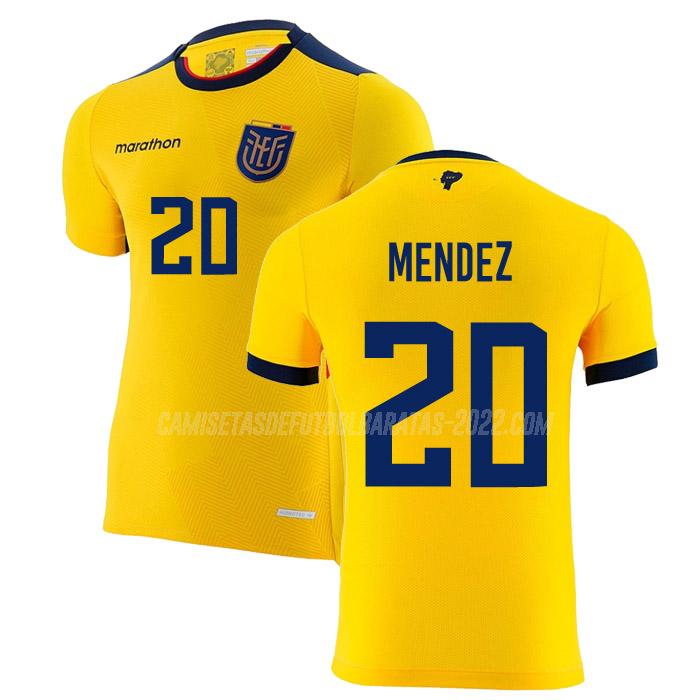 méndez camiseta 1ª equipación ecuador copa mundial 2022