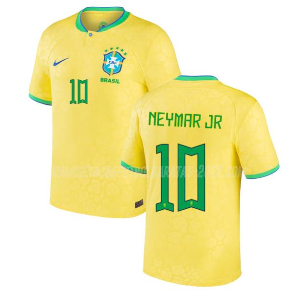neymar jr camiseta 1ª equipación brasil copa mundial 2022