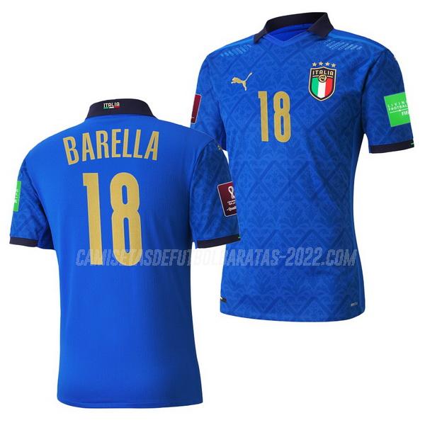 nicolo barella camiseta de la 1ª equipación italia 2021-22