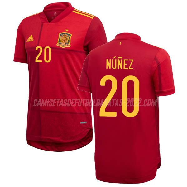 nunez spagna camiseta de la 1ª equipación españa 2020-2021