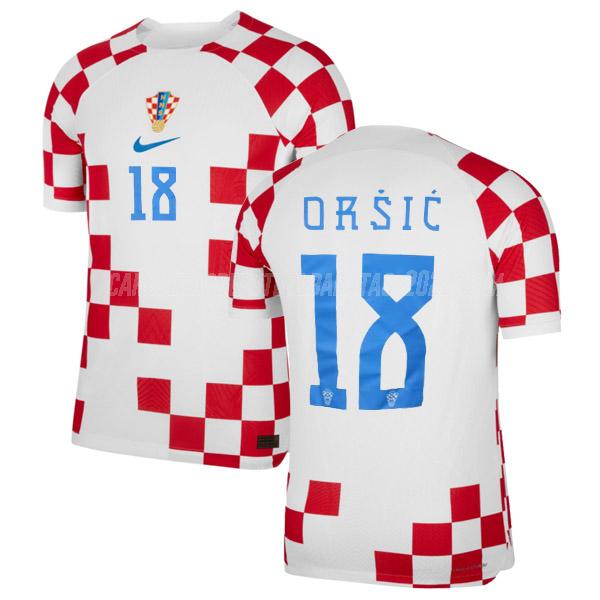 orsic camiseta 1ª equipación croacia copa mundial 2022