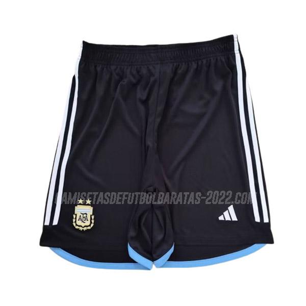 pantalón corto argentina negro 2022