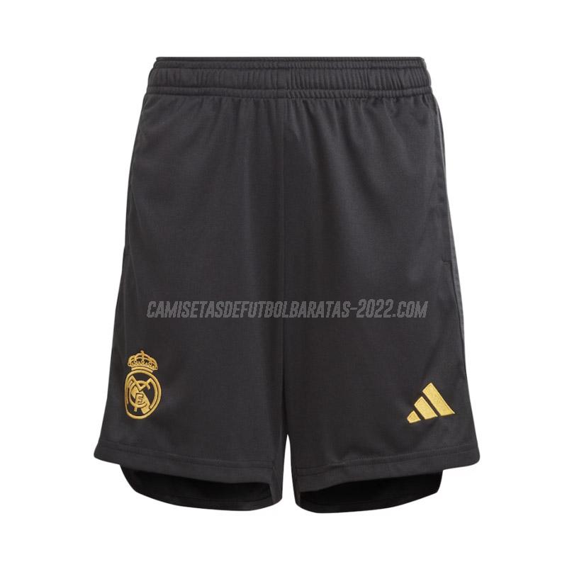 pantalón corto de la 3ª equipación real madrid 2023-24