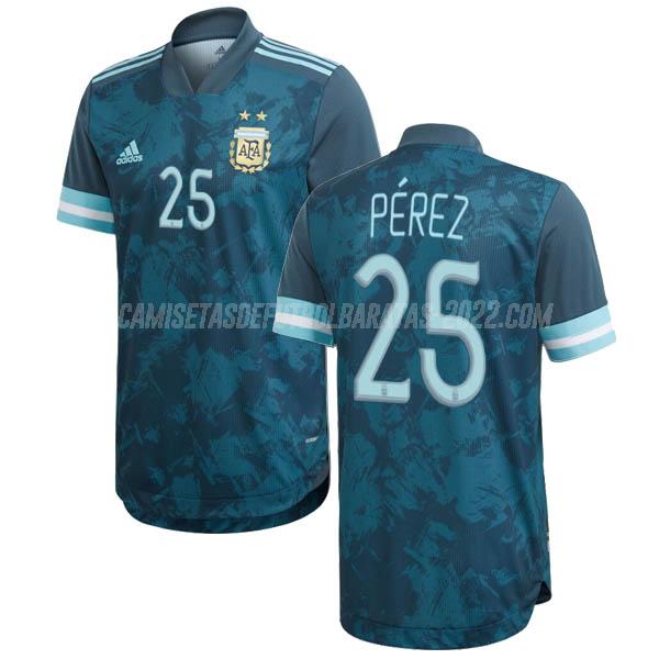 perez camiseta de la 2ª equipación argentina 2020-2021