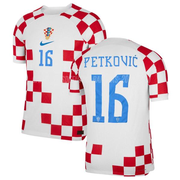 petkovic camiseta 1ª equipación croacia copa mundial 2022