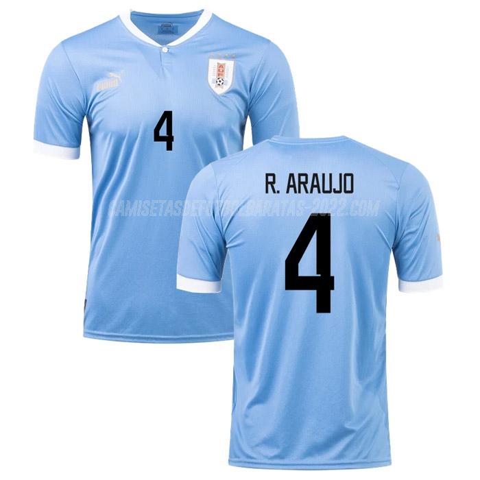 r. araujo camiseta 1ª equipación uruguay copa mundial 2022