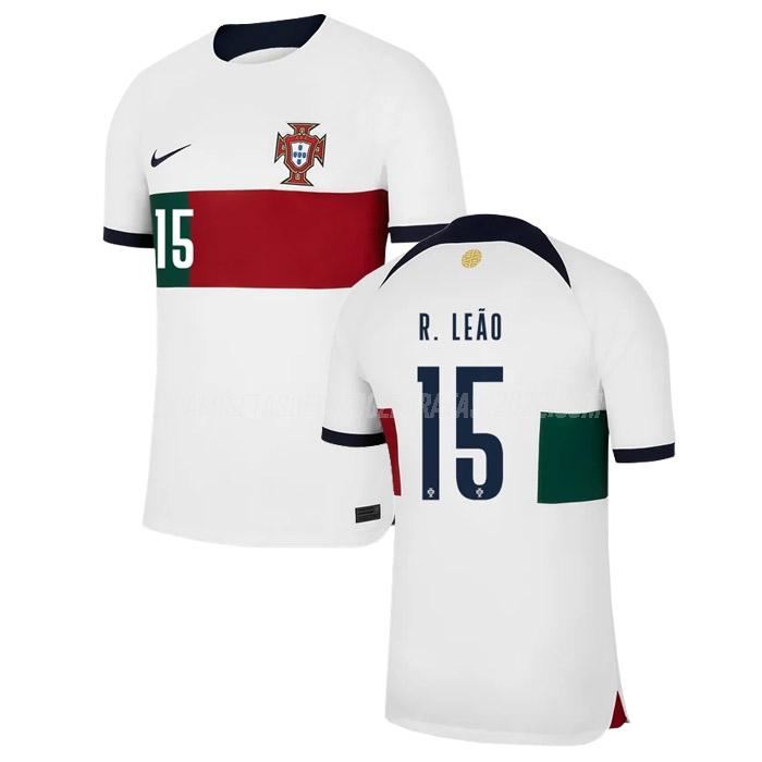 r. leao camiseta 2ª equipación portugal copa mundial 2022