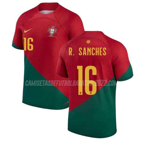 r. sanches camiseta 1ª equipación portugal copa mundial 2022