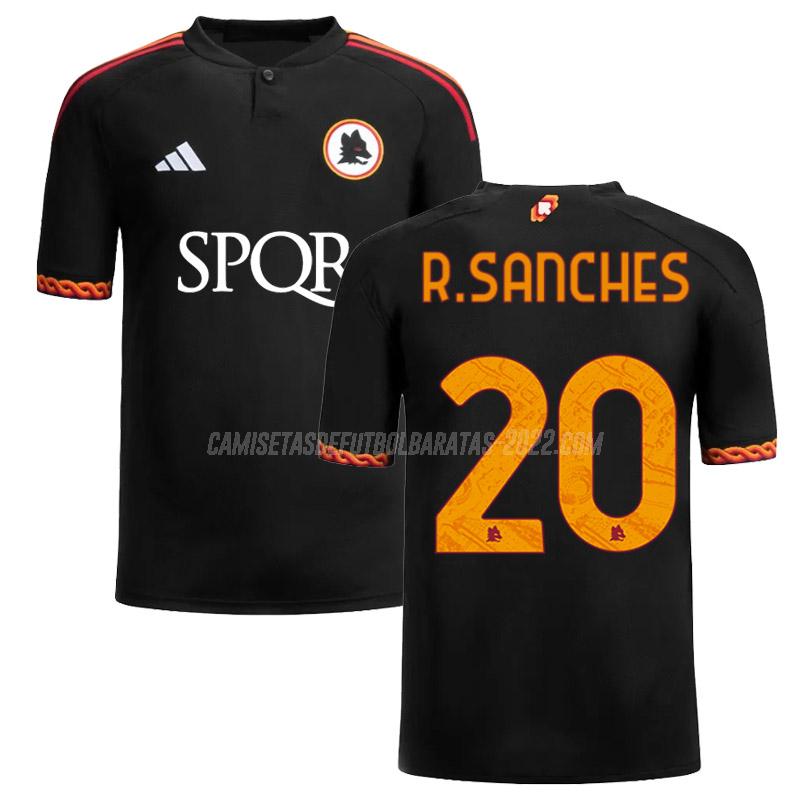 r. sanches camiseta de la 3ª equipación roma 2023-24