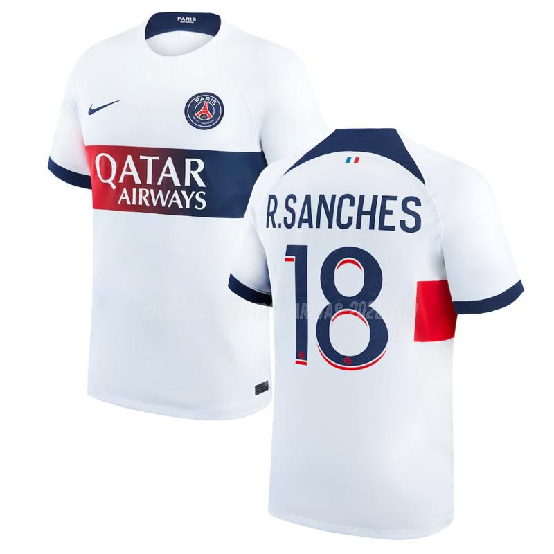 r.sanches camiseta de la 2ª equipación paris saint-germain 2023-24